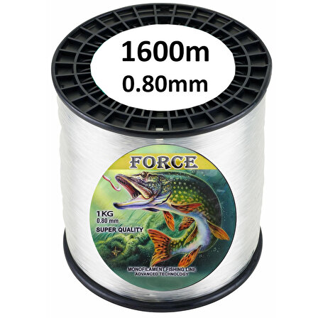 Effe Force 1600m 0.80mm Bobin Misina Çekeri 44.65kg Beyaz