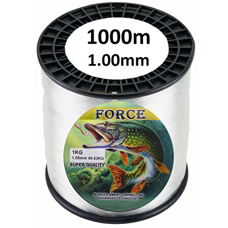 Effe Force 1000m 1.00mm Bobin Misina Çekeri 49.63kg Beyaz