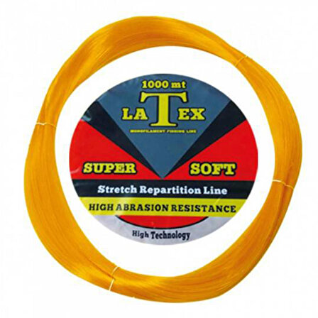 Latex Çile Misina 1000m Sarı Super Soft Monofilament