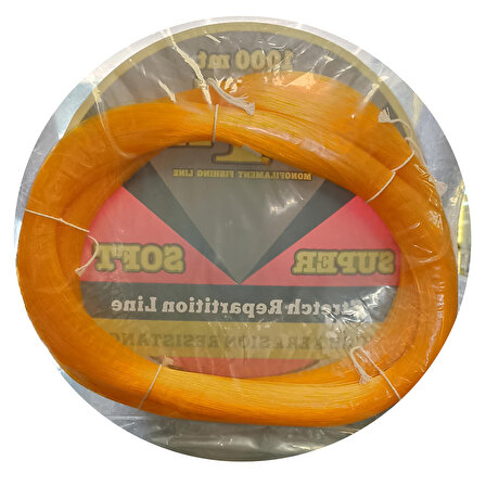 Latex Çile Misina 1000m Sarı Super Soft Monofilament