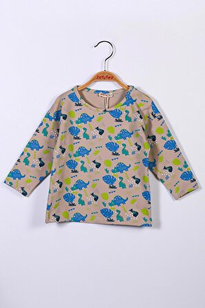Kız Bebek Desenli T-Shirt (9ay-4yaş)