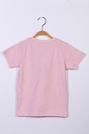 Pembe Kız Bebek Basic T-Shirt (9ay-4yaş)