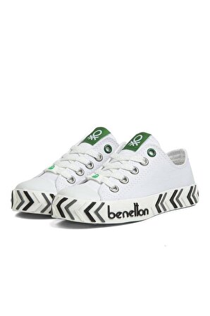 United Colors Of Benetton BN-30624 Beyaz-Siyah Unisex Sneakers