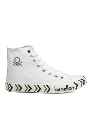 United Colors Of Benetton BN-30627 Beyaz-Siyah Erkek Sneakers