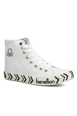 United Colors Of Benetton BN-30627 Beyaz-Siyah Erkek Sneakers