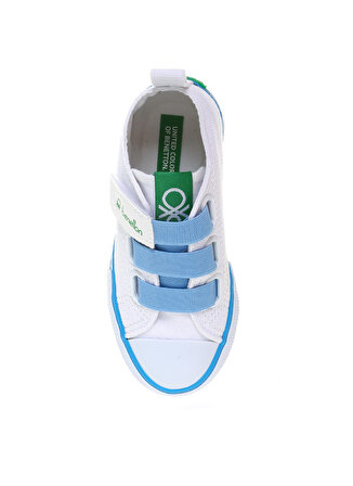 Benetton Beyaz - Mavi Erkek Çocuk Yürüyüş Ayakkabısı BN-30649 688-Beyaz-Mavi