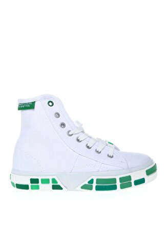 Benetton Beyaz - Yeşil Erkek Çocuk Yürüyüş Ayakkabısı BN-30692 178-Beyaz-Yesil