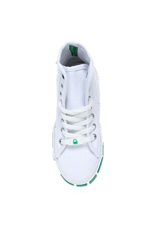 Benetton Beyaz - Yeşil Erkek Çocuk Yürüyüş Ayakkabısı BN-30692 178-Beyaz-Yesil