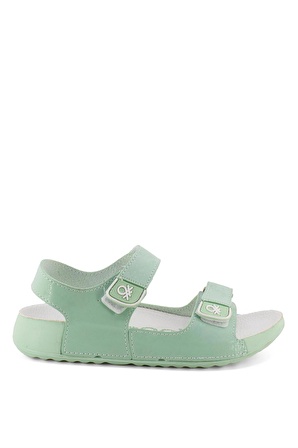 Benetton BN-1237 Patik Kız Çocuk Sandalet Yeşil