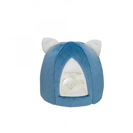 Pet Comfort Pumpkin Kedi Yatağı, Mavi 37x37x33cm