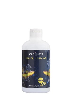 Cleapet Kedi ve Köpekler için Omega 3/6 Balık Yağı 250 ml