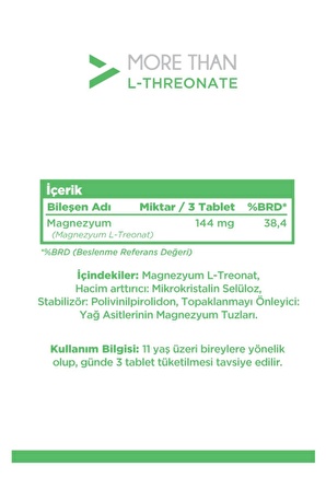 More Than L-Threonate 90 Tablet