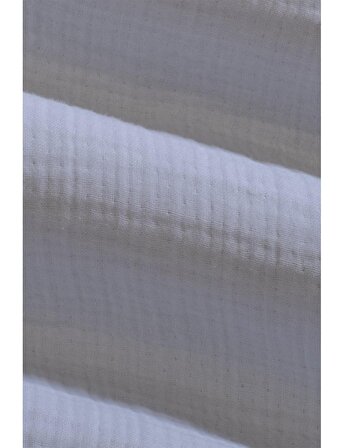 Beyaz Gökkuşağı Baskılı Müslin Omuz Bezi 25x75 cm (2 Adet)