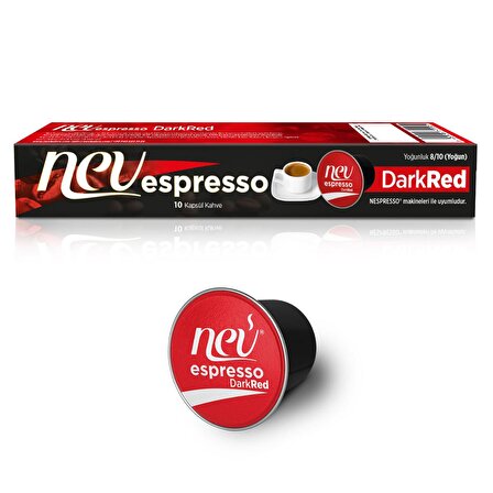 NEV ESPRESSO® Dark Red Kapsül kahve Nespresso® uyumlu 50 Adet