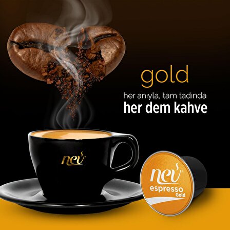 NEV ESPRESSO® Gold  Kapsül Kahve  Nespresso® uyumlu 100 Adet