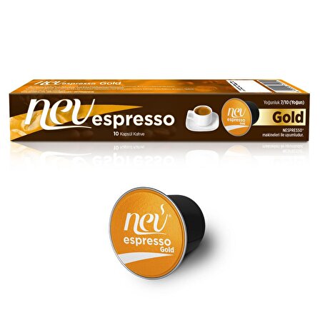 NEV ESPRESSO® Gold  Kapsül Kahve  Nespresso® uyumlu 100 Adet