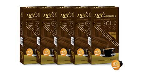 NEV ESPRESSO® Gold  Kapsül Kahve  Nespresso® uyumlu 50 Adet