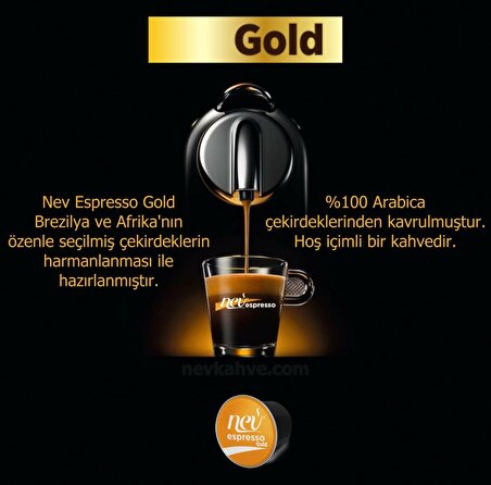 NEV ESPRESSO® Gold  Kapsül Kahve  Nespresso® uyumlu