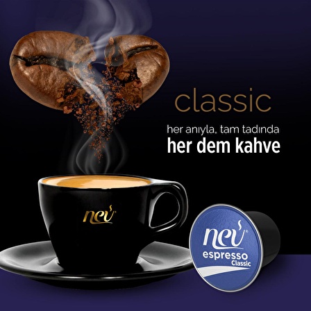 NEV ESPRESSO® Klasik Kapsül Kahve Nespresso® uyumlu 50 Adet