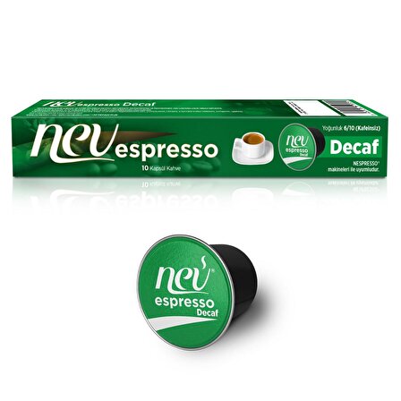 Nev espresso® Kafeinsiz (50 Adet) Nespresso® Uyumlu