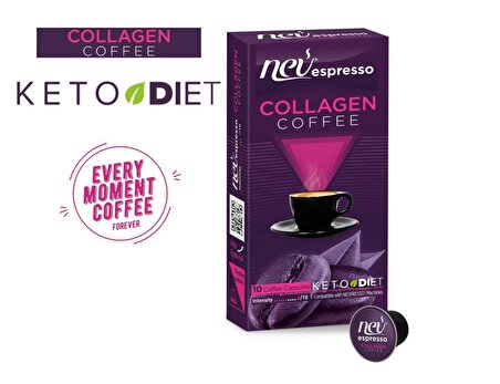 NEV ESPRESSO® Collagen'li Kapsül Kahve  Nespresso® Uyumlu 10 Adet