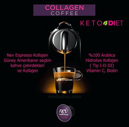 NEV ESPRESSO® Collagen'li Kapsül Kahve  Nespresso® Uyumlu 10 Adet