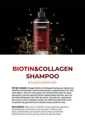 Biotin & Kolajen Şampuanı (Saç Dökülmelerine Karşı Güçlendirilmiş Yeni Formül) 400 Ml
