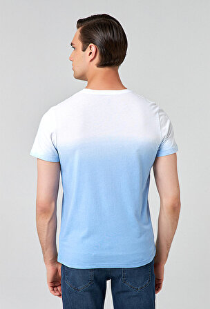 Twn Slim Fit Mavi T-shirt 0EC145107017M