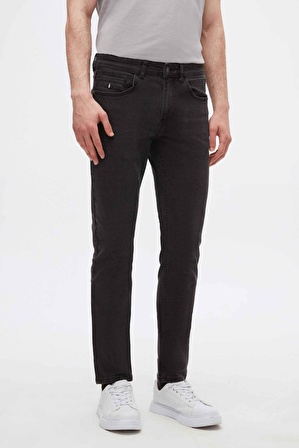 Twn Super Slim Fit Gri Denim Pantolon