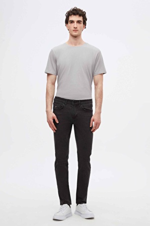 Twn Super Slim Fit Gri Denim Pantolon