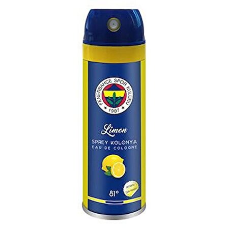 Fenerbahçe Limon Kolonyası 80 Derece Sprey Pet Şişe 50 ml