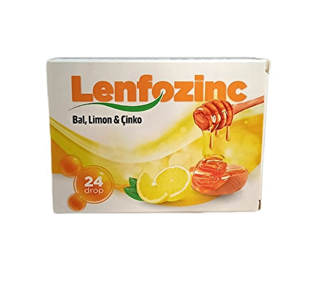 Lenfozinc Bal Limon Ve Çinko İçeren 24 Pastil