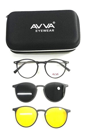 AVVA 2120 C4 polarize&antifar klipsli unisex güneş gözlüğü