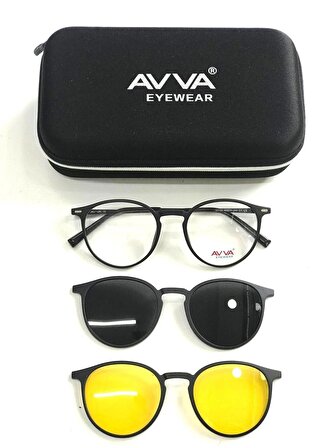 AVVA 2120 C7 polarize&antifar klipsli unisex güneş gözlüğü