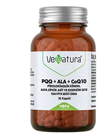 Venatura PQQ+Ala+CoQ10 30 Kapsül