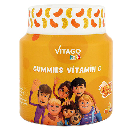 Vitago Kids Gummies Vitamin C İçeren Çiğnenebilir Form Takviye Edici Gıda