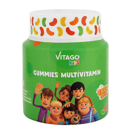 Vitago Kids Gummies Çiğnenebilir Form Takviye Edici Gıda