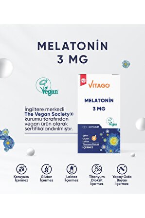 Premium Melatonin 3 Mg 60 Tablet
