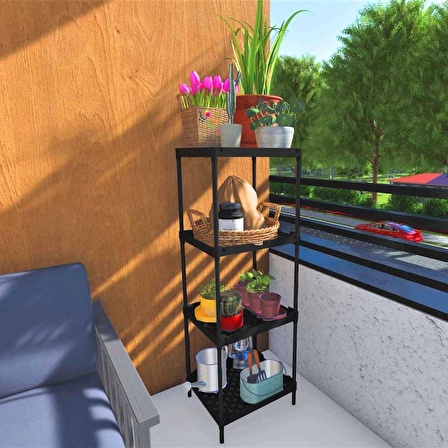 Cimrikesee Plastik Banyo Balkon Mutfak Için Düzenleyici Çiçeklik Ayakkabılık