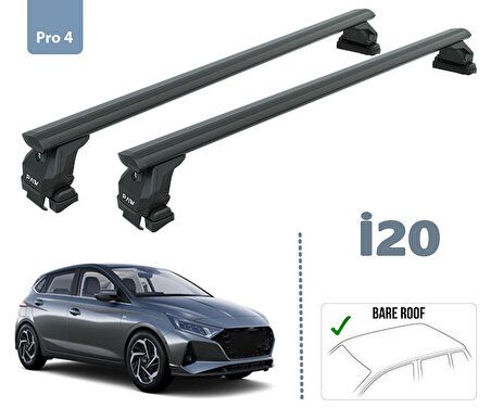 Hyundai İ20 Ara Atkisi Tavan Sistemleri 2020- Siyah Renk