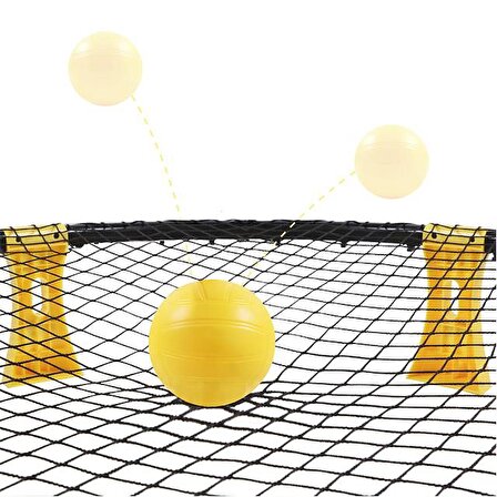 HZL Spikeball 3 Farklı Toplu Bahçe, Sahil, Tatil, PLaj, Bahçe Havuz Top Atma Oyunu