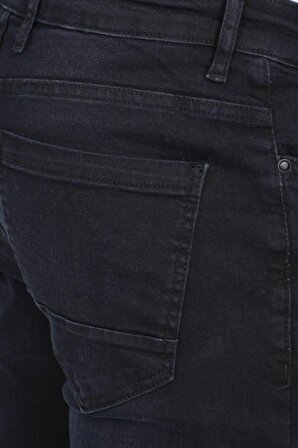 Erkek Koyu Lacivert Straight Fit Jean Pantolon