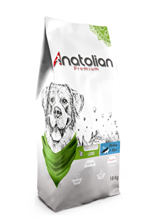 Anatolian Premium Lamb Kuzulu Medium Maxi Yetişkin Köpek Maması 18 Kg