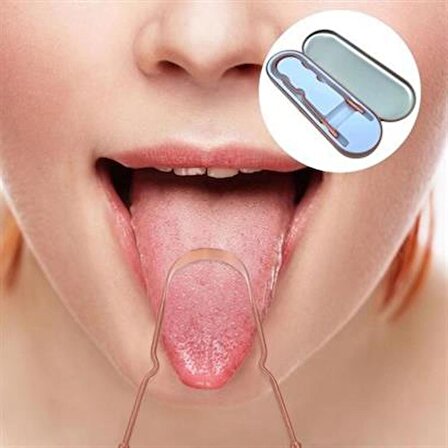 Petinka® Bakır Oil Pulling Yağ Çekme Dil Plak Temizleme Aleti Dil Fırçası Sıyırıcı Dil Kaşığı