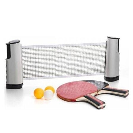 BUFFER® Masa Tenisi Spor ve Eğitim Seti Tüm Masalara Uyumlu Portatif File ve Ping Pong Ekipmanları