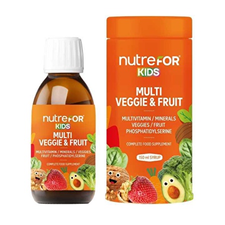 Nutrefor Kids Multi Veggie Fruit Şurup 150 ml
