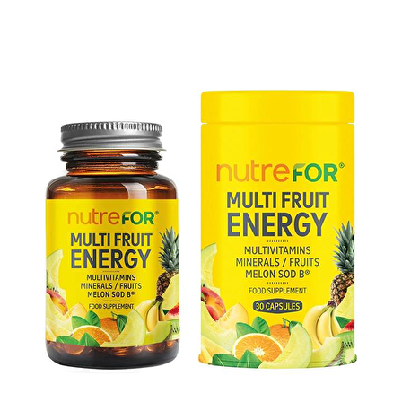 Nutrefor Multi Fruit Energy 30 Kapsül