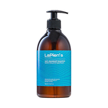Lapien's Antidandruf Kepek Önleyici Arındırıcı Şampuan 500ml Hindistan Cevizi,aloevera Özü, Naneyağı Mentolü