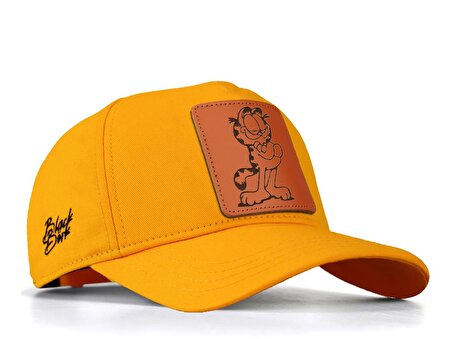 BlackBörk V1 Baseball Kedi - 3 Kod Logolu Unisex Sarı Şapka (Cap)