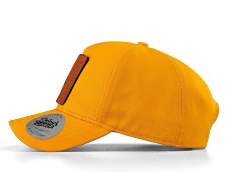 BlackBörk V1 Baseball Kedi - 3 Kod Logolu Unisex Sarı Şapka (Cap)